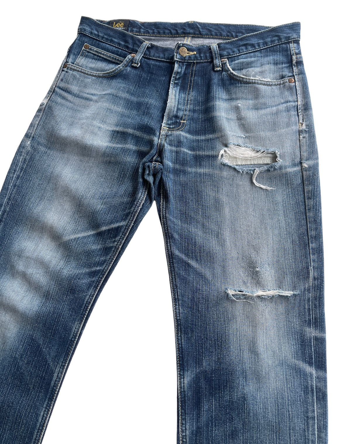 Lee Vintage Lee Riders Distressed Denim Size US 33 - 5 Thumbnail