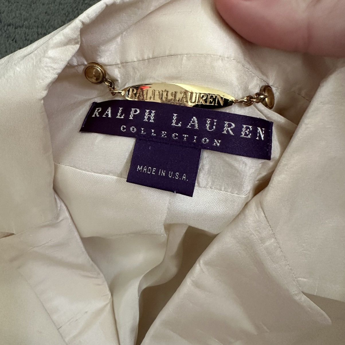 Ralph Lauren Purple Label Vintage Ralph Lauren Purple Label Spring 2002 Silk Jacket Size S / US 4 / IT 40 - 4 Thumbnail