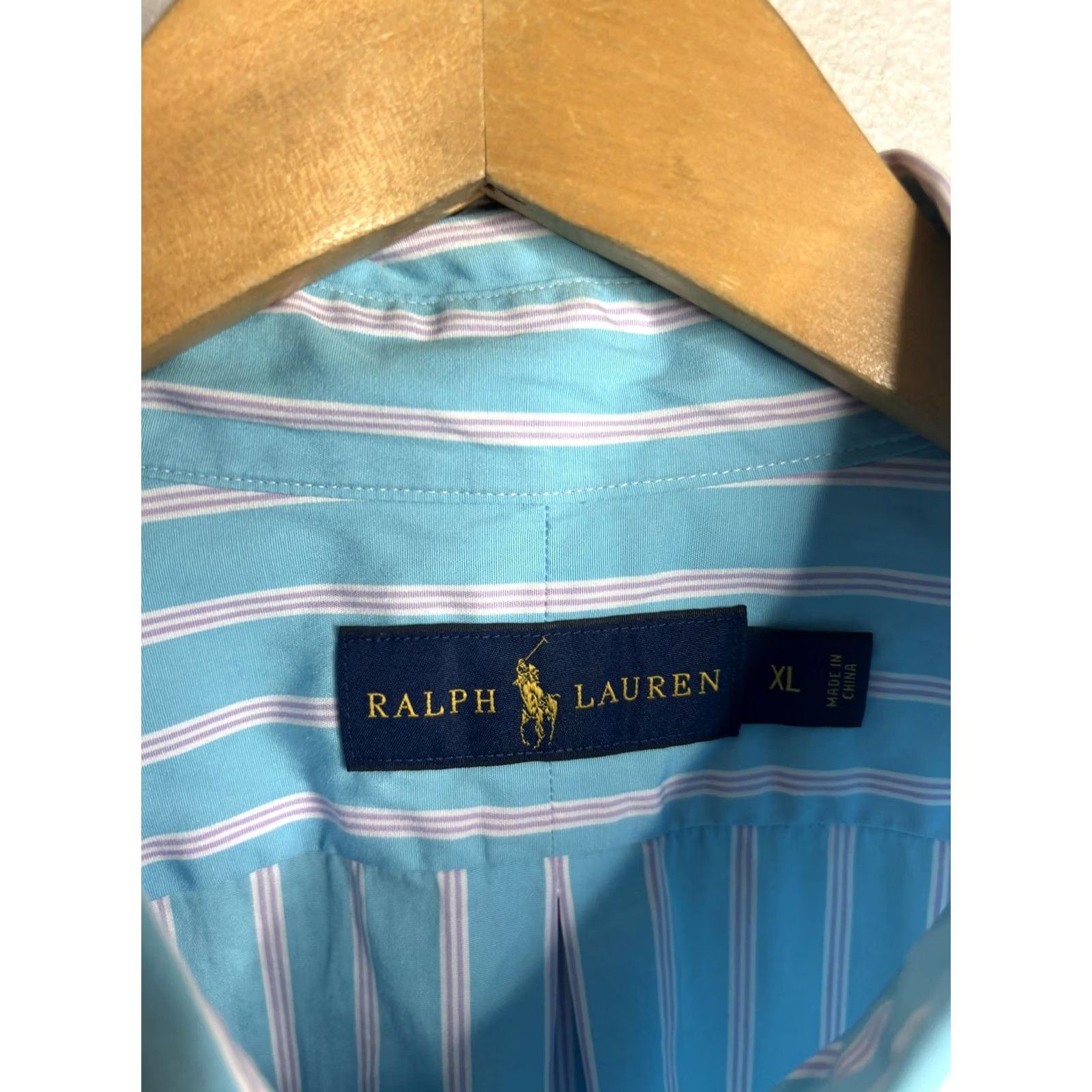 Ralph Lauren Ralph Lauren Shirt Mens XL Blue White Pink Stripe Button Down Long Sleeve Pony Size US XL / EU 56 / 4 - 4 Thumbnail