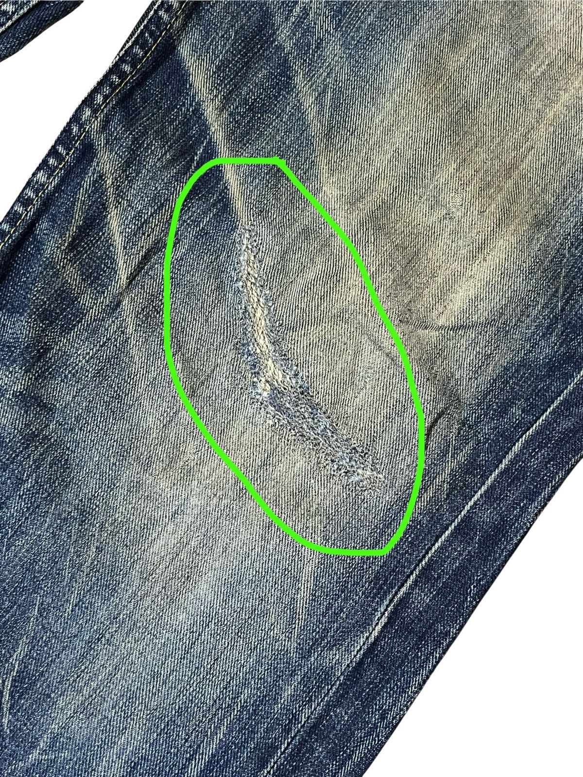 Wrangler Vintage 90s Japanese WRANGLER double waist distressed jeans Size US 34 / EU 50 - 8 Thumbnail