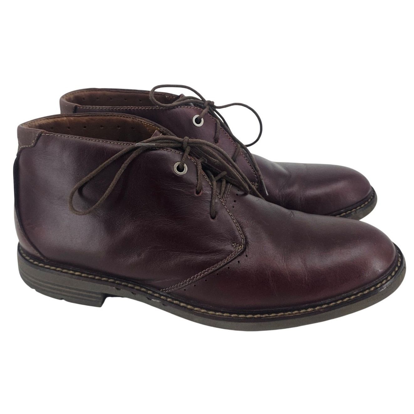 Clarks Clarks Unstructured Unelott Mid ankle leather chukka boot 9 Size US 9 / EU 42 - 1 Thumbnail