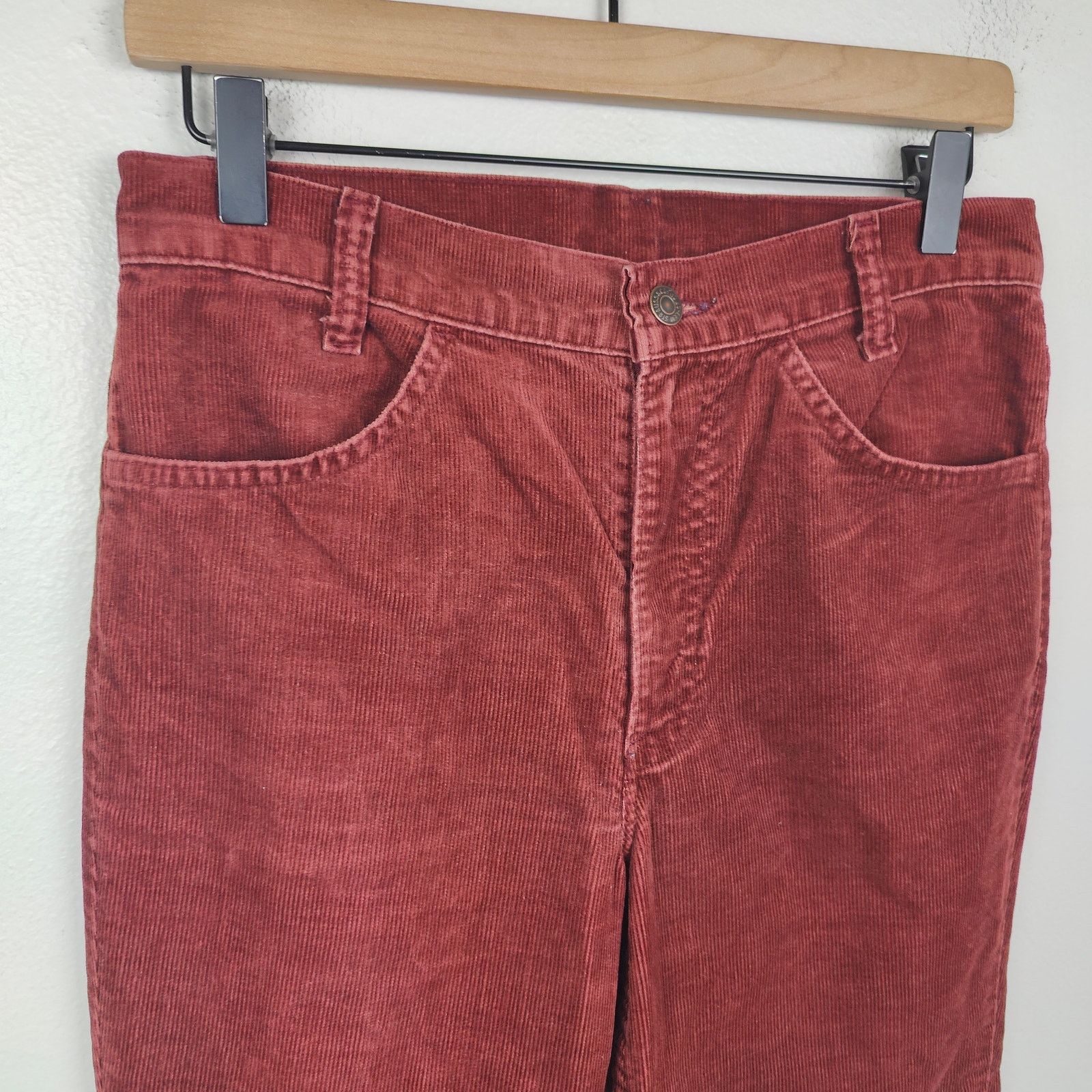 Levi's Vintage Levi's 517 Corduroy Jeans Mens 30x28 Red Size US 30 / EU 46 - 2 Thumbnail