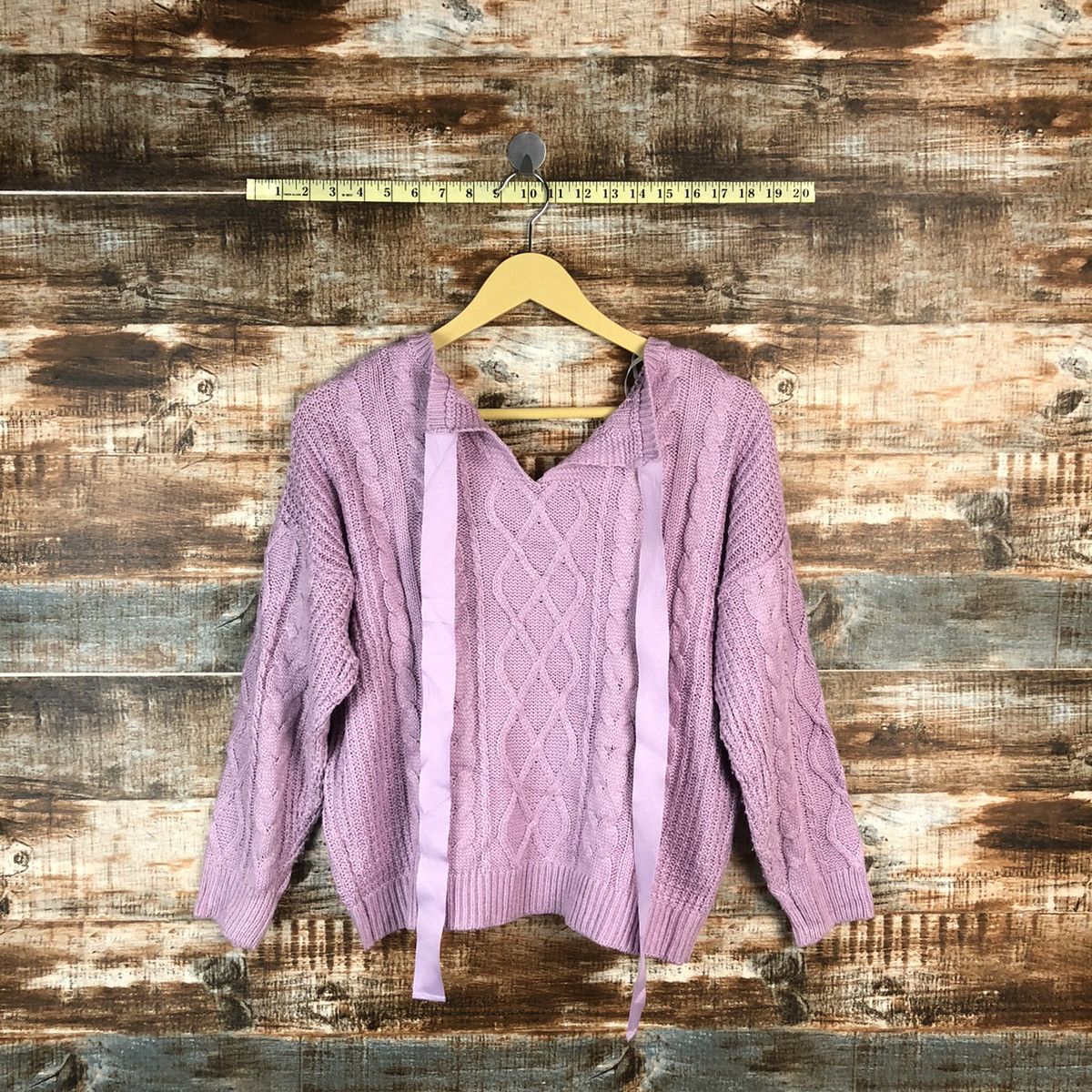 Homespun Knitwear Oversized Ingni Pink Knitwear #A960 Size M / US 6-8 / IT 42-44 - 9 Thumbnail