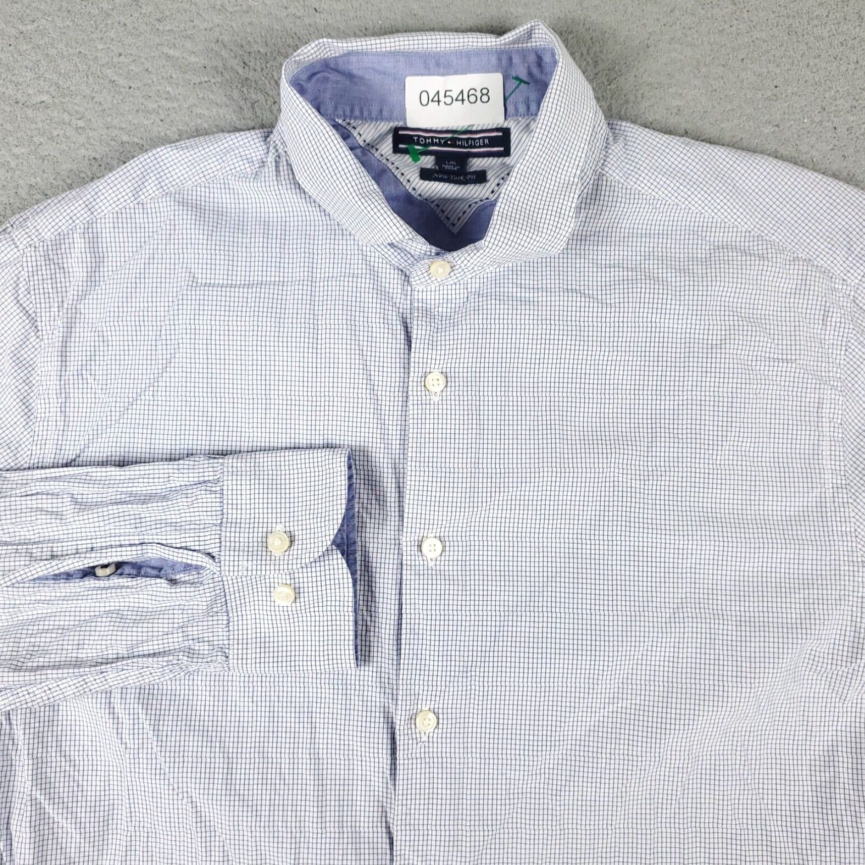Tommy Hilfiger Tommy Hilfiger Shirt Mens Large Blue Button Up Long Sleeve Casual Size US L / EU 52-54 / 3 - 2 Thumbnail