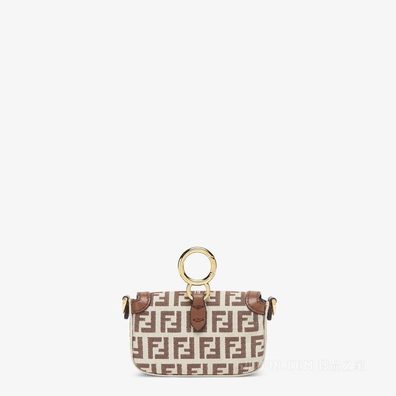 Fendi o1s1wg111125 Size: OS/ Nano Baguette Charm in Brown Size ONE SIZE - 3 Thumbnail