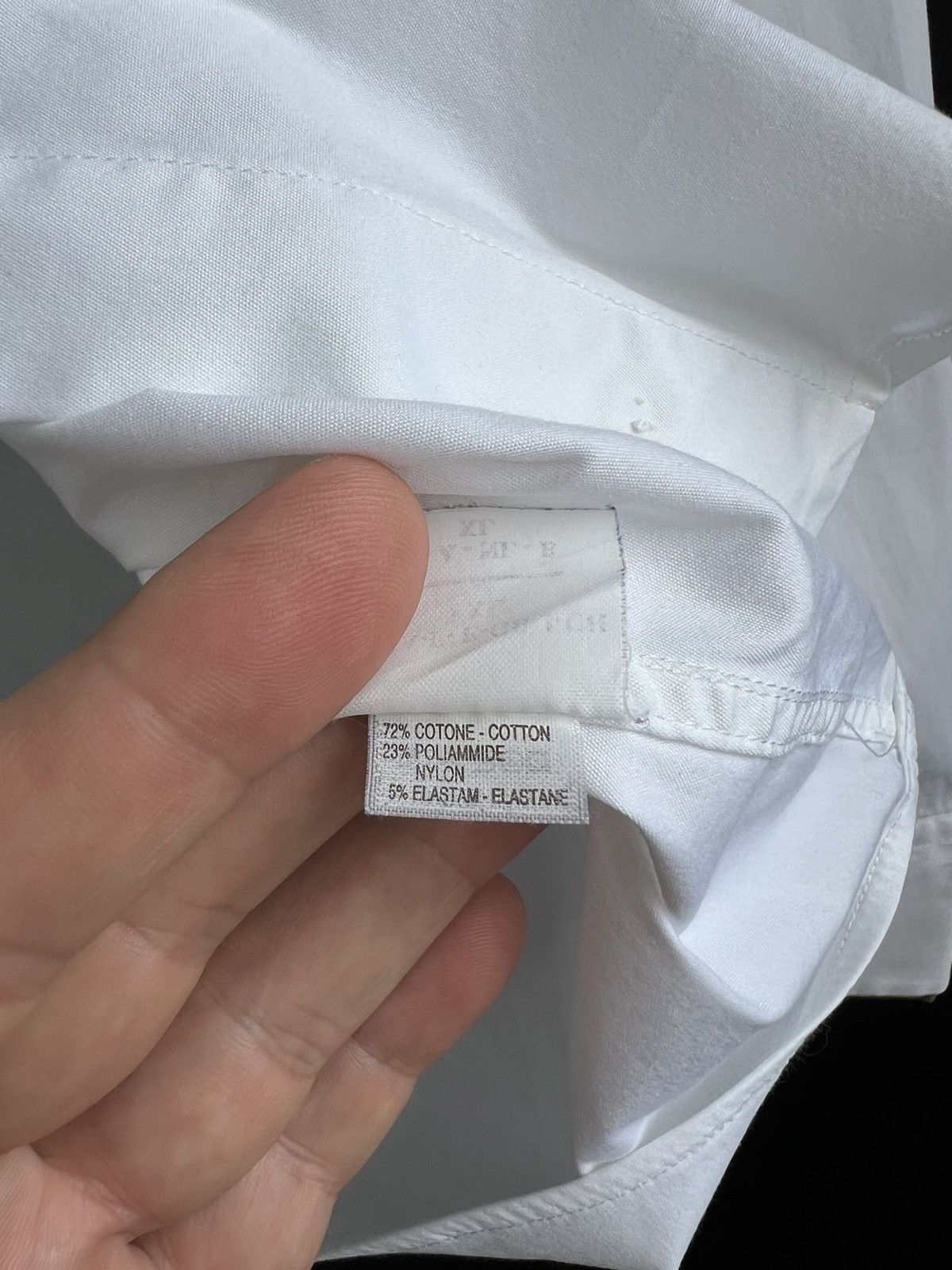 Brunello Cucinelli Brunello Cucinelli Shirt Cotton Blend White Solid Size XL Size XL / US 12-14 / IT 48-50 - 7 Thumbnail