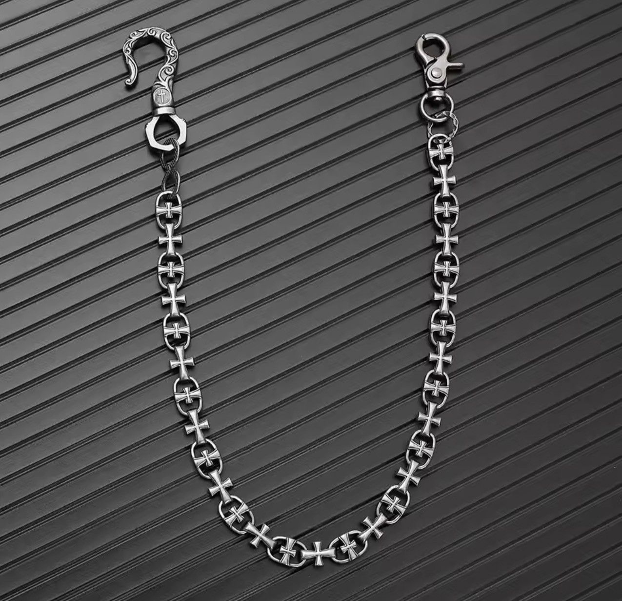 Japanese Brand Gothic punk style unisex Cross Wallet Chain Size ONE SIZE - 2 Thumbnail