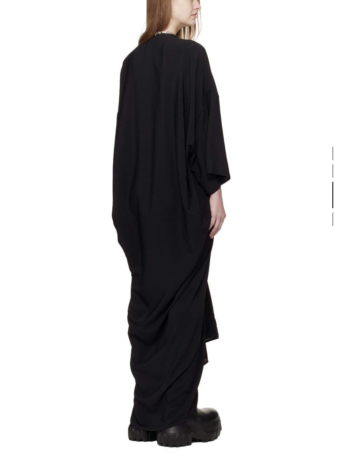 Rick Owens 100% SILK evening Tommykite draped dress M L XL Size US M / EU 48-50 / 2 - 15 Thumbnail