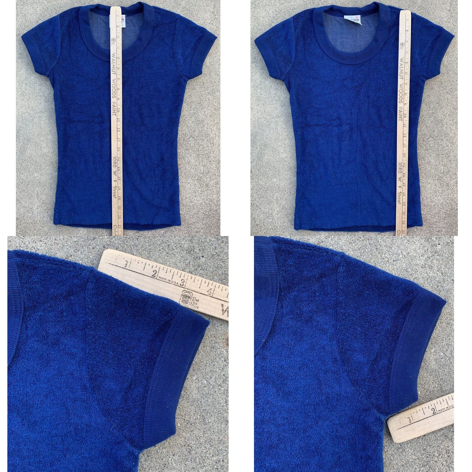 CLOT VINTAGE WPL 8134 T-Shirt Shirt Women size M Blue Terry Cloth 60s 70s Mod Hippie Beach 1960s 1970s Multiharvest Size M / US 6-8 / IT 42-44 - 11 Thumbnail