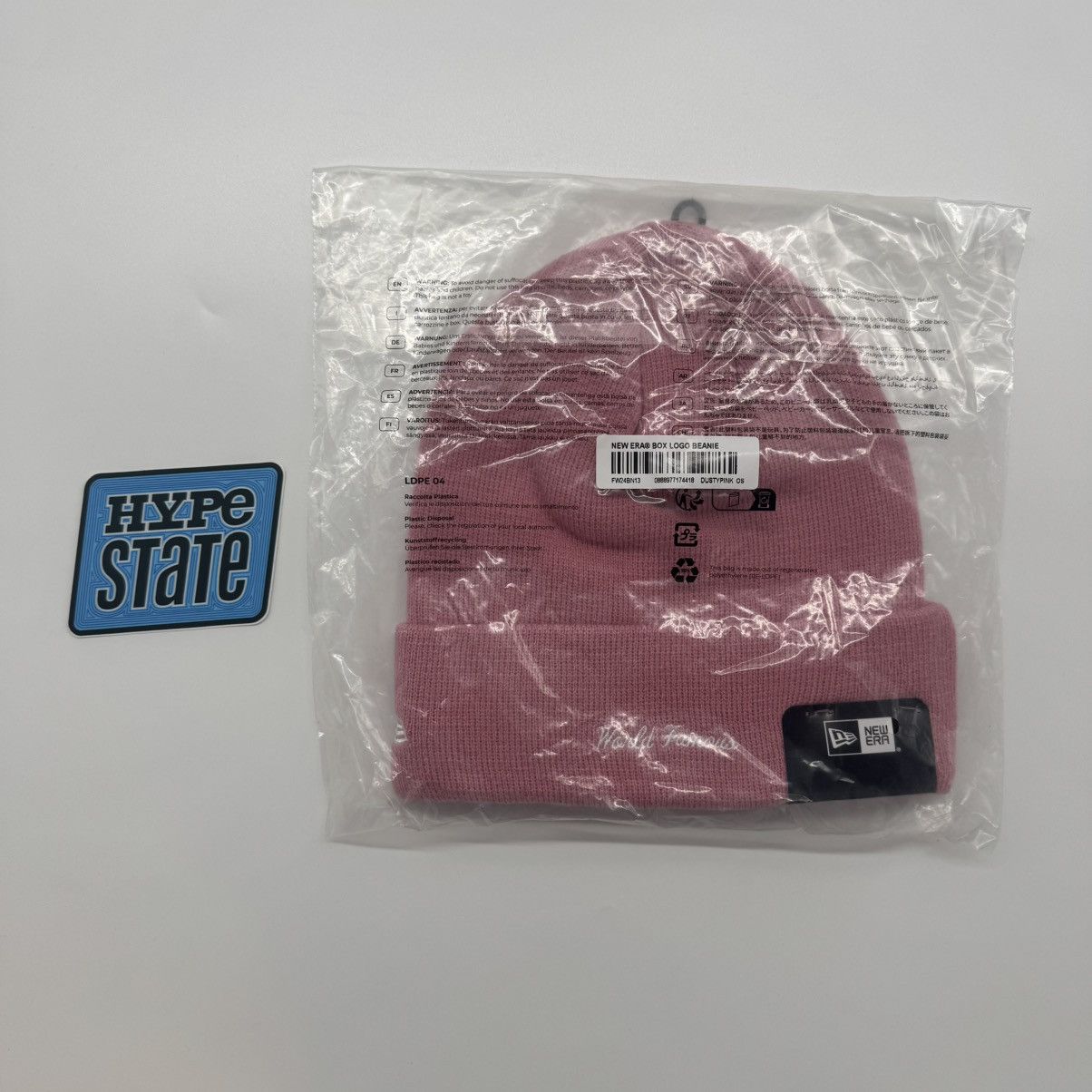 Supreme Supreme New Era Box Logo Beanie (FW24) Dusty Pink Size ONE SIZE - 2 Thumbnail