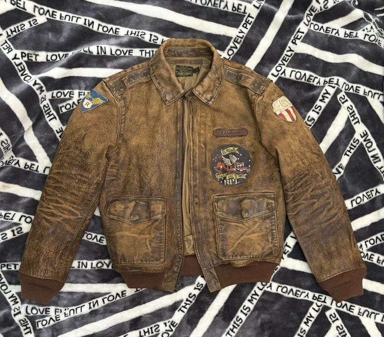 RRL Ralph Lauren RRL Ralph Lauren A-2 Flying Tigers Flight Jacket Size US M / EU 48-50 / 2 - 2 Thumbnail