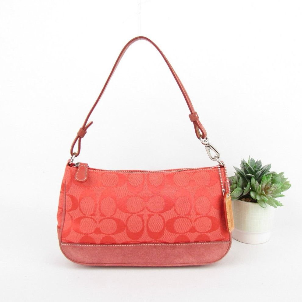 Coach Coach Y2K Vintage Signature Red Demi Bag Size ONE SIZE - 1 Thumbnail