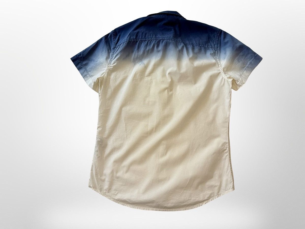 Armani Exchange Armani Exchange Ombré Blue and Cream Button Down Shirt Size US S / EU 44-46 / 1 - 2 Thumbnail