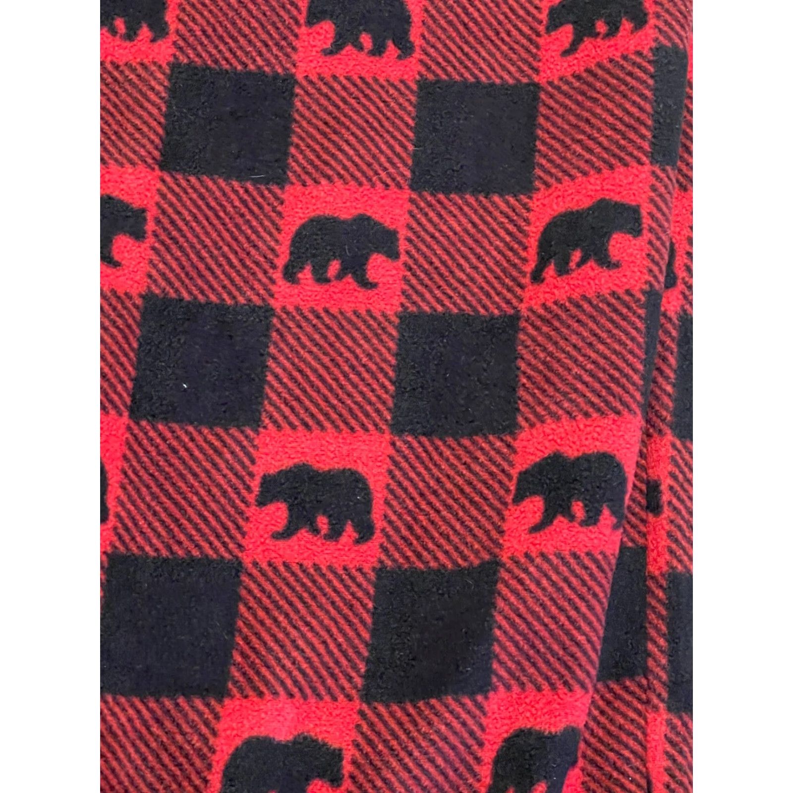 Vintage Victory Lounge Pants Womens XL Red Black Plaid PJ Pants Size 40" / US 18 - 4 Thumbnail