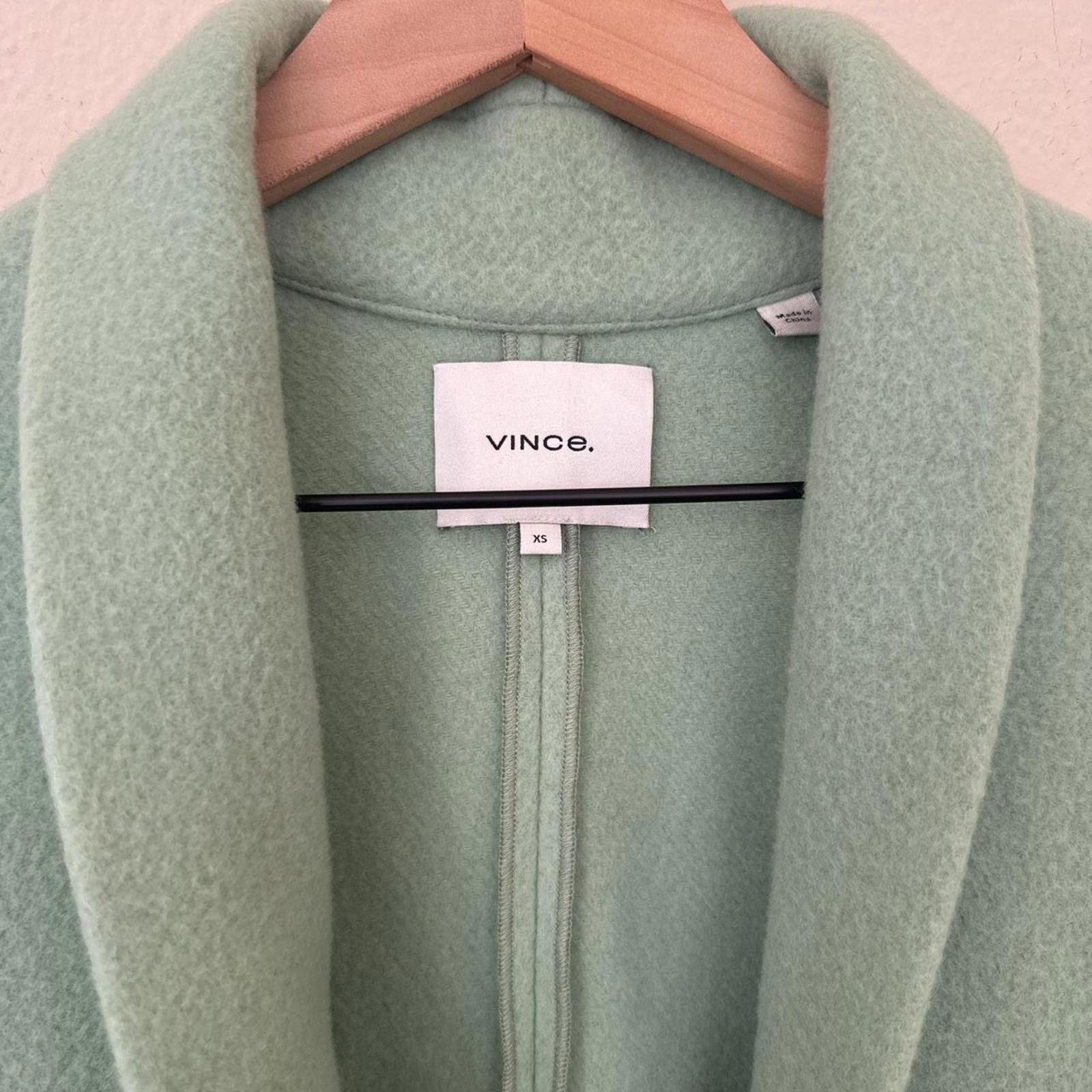 Vince Vince Single Button Coat Women's XS Teal Wool Size XS / US 0-2 / IT 36-38 - 2 Thumbnail