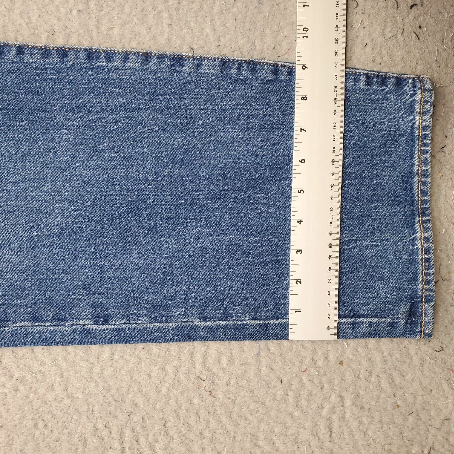 Levi's Levi's 501 Jeans Mens 40x34 Blue Distressed Stretch '93 Straight Button Fly Mens Size 40 Blue 501 Series Vintage: N/A Size US 40 / EU 56 - 5 Thumbnail