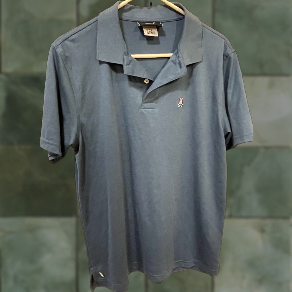 Psycho Bunny Psycho Bunny Polo Shirt Light Blue Bunny Logo Size 5 Mens Shirt Polo Regular Short Sleeve Cotton Polyester Embroidered Logo Button Collared Spread Size US S / EU 44-46 / 1 - 1 Thumbnail