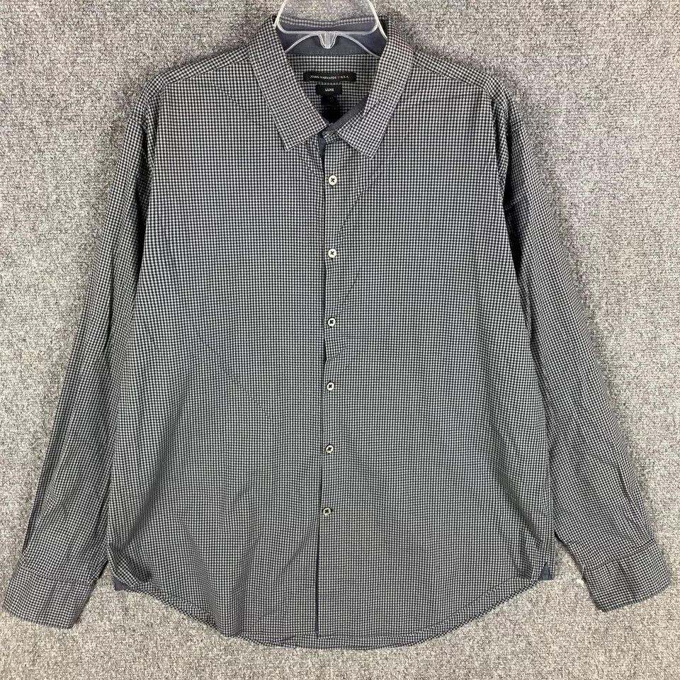 John Varvatos John Varvatos Button Up Shirt Men's XXL Luxe 2XL Long Sleeve Size US XXL / EU 58 / 5 - 1 Thumbnail