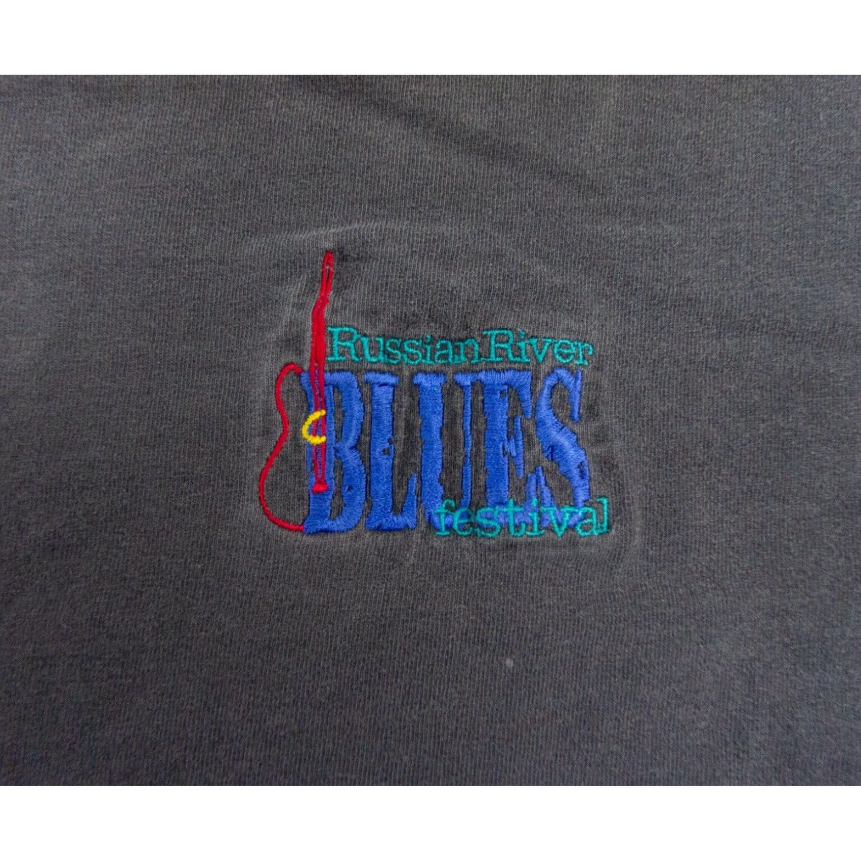 Vintage VINTAGE Russian River Blues Festival Black Long Sleeve T-Shirt Mens XLarge Music Festival Size US XL / EU 56 / 4 - 3 Thumbnail