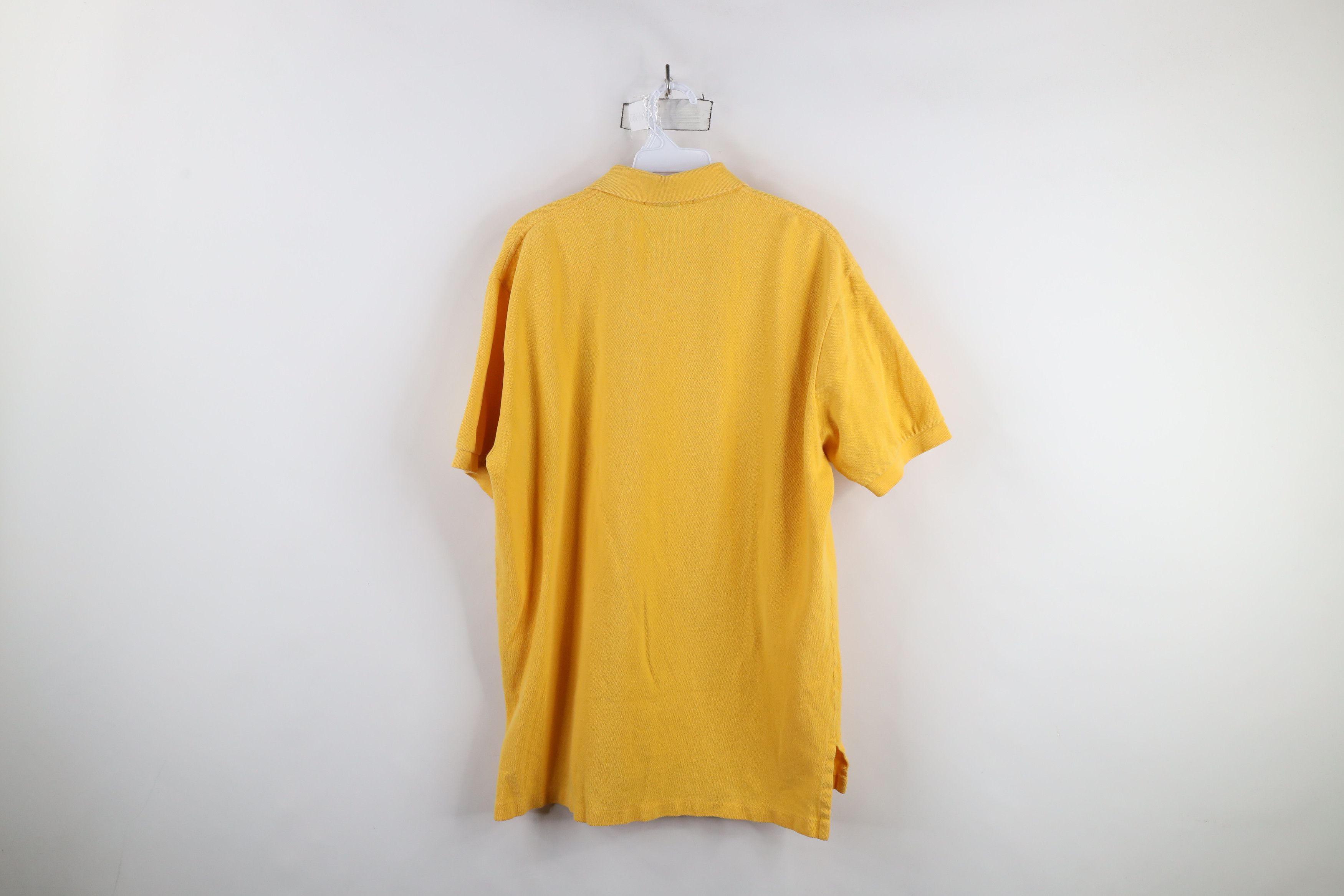 Ralph Lauren Vintage 90s Ralph Lauren Knit Collared Polo Shirt Yellow Size US L / EU 52-54 / 3 - 10 Thumbnail