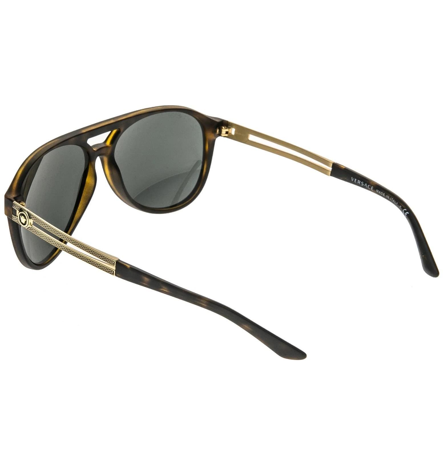 Versace VERSACE VE4312 4312 Vintage Vanitas Havana Gold Mirror Size ONE SIZE - 8 Thumbnail