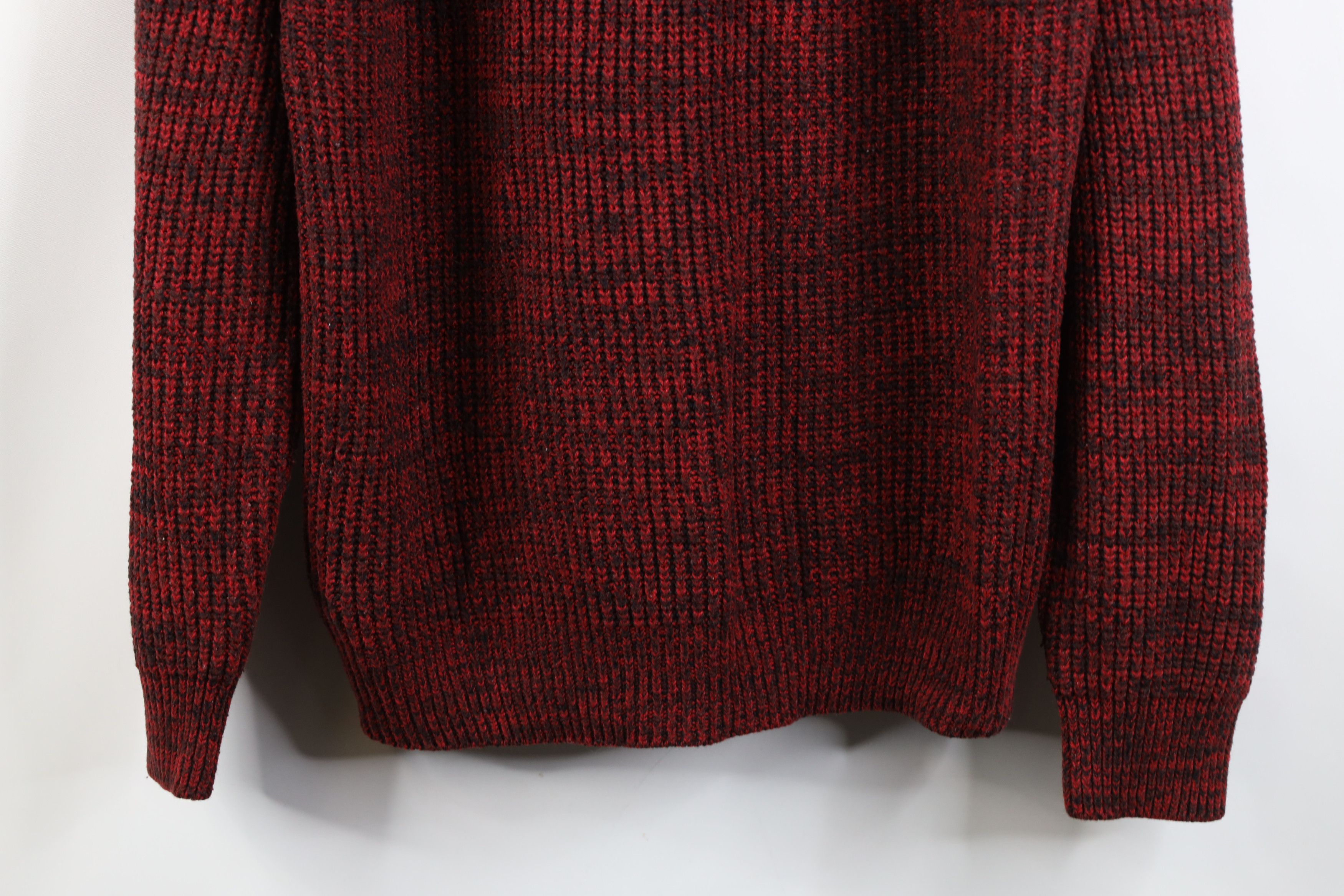 Vintage Vintage 90s Streetwear Ribbed Knit Sweater Heather Red Size US M / EU 48-50 / 2 - 3 Thumbnail