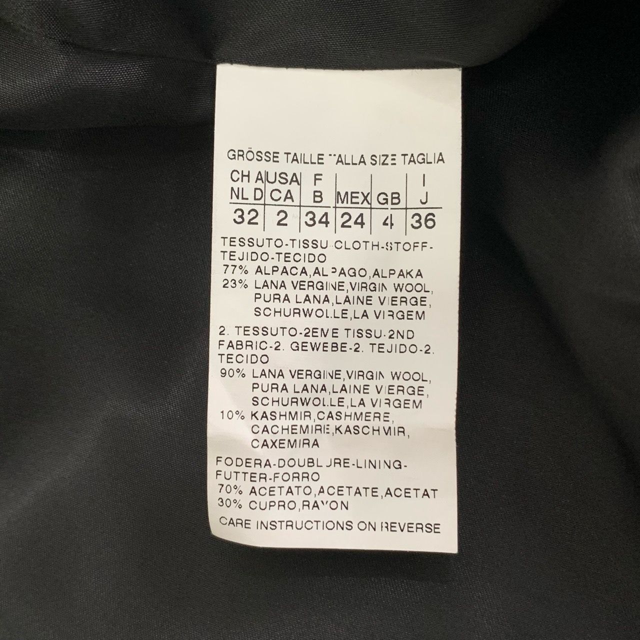 Max Mara MaxMara Black Notched Lapel Belted Wool Coat Size 36 Made In Size XS / US 0-2 / IT 36-38 - 6 Thumbnail