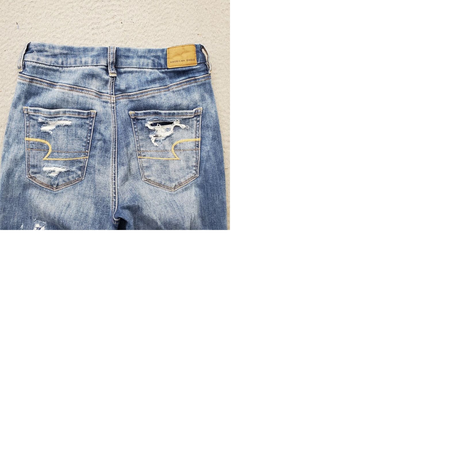 American Eagle Outfitters American Eagle Outfitters Curvy Jegging Jeans Womens 2 Blue Hi-Rise Regular Fit 5-Pocket Denim Jeans Size 26" / US 2 / IT 38 - 9 Thumbnail
