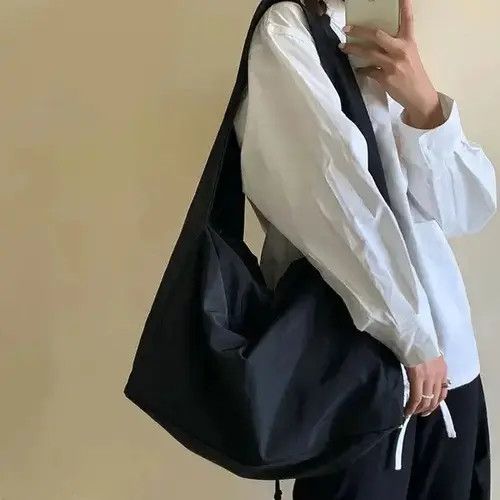 Japanese Brand Oversized crossbody messenger sling bag y2k streetwear Size ONE SIZE - 2 Thumbnail