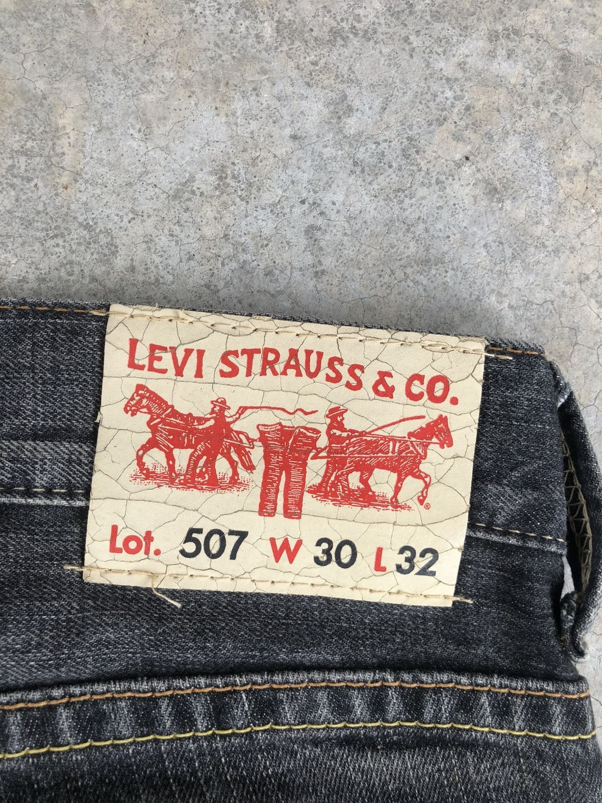 If Six Was Nine Levis 507 Flared Jeans Bootcut Distressed Denim Size US 30 / EU 46 - 18 Thumbnail