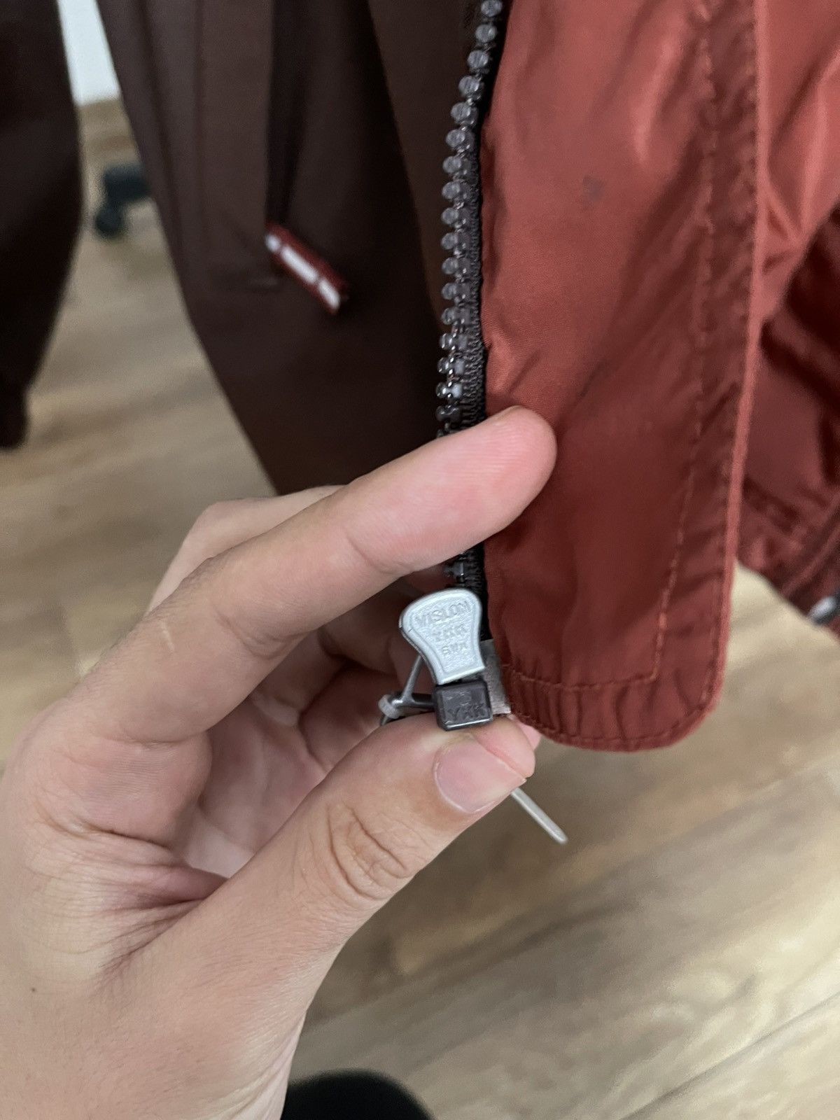 Other Nike Swoosh Vintage Zip Jacket Brown 90s Size US L / EU 52-54 / 3 - 16 Thumbnail