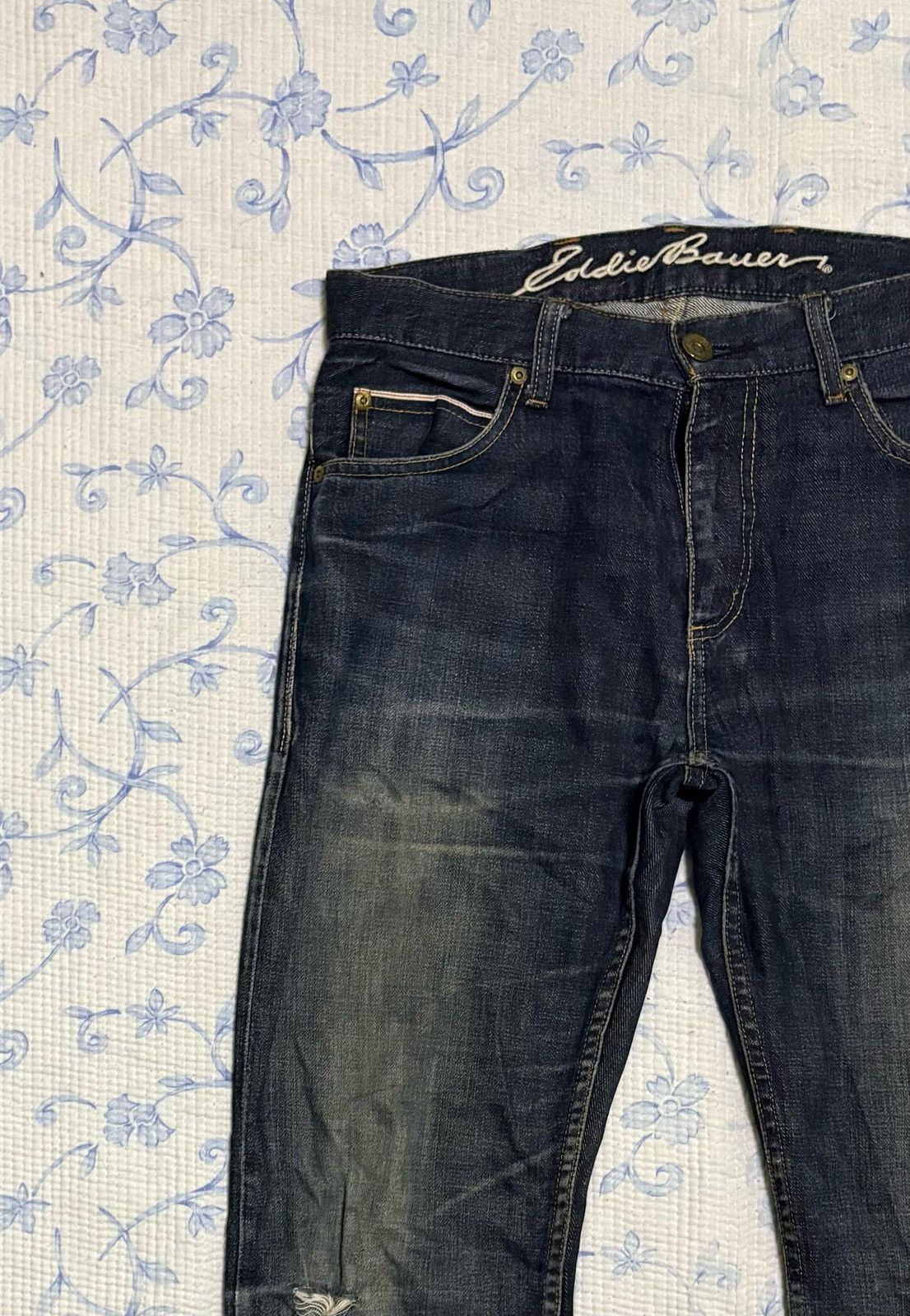 Eddie Bauer Eddie Bauer Distressed Denim Pants Size US 31 - 4 Thumbnail