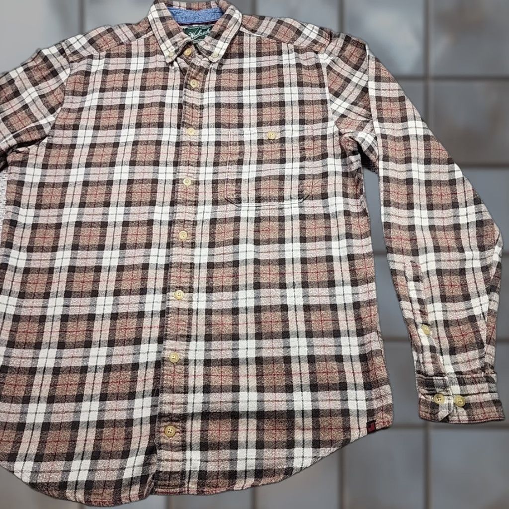 Vintage VINTAGE Woolrich Flannel Button-Up Shirt Jacket Mens M Long Plaid Cotton Y2K Hipster Size US M / EU 48-50 / 2 - 1 Thumbnail