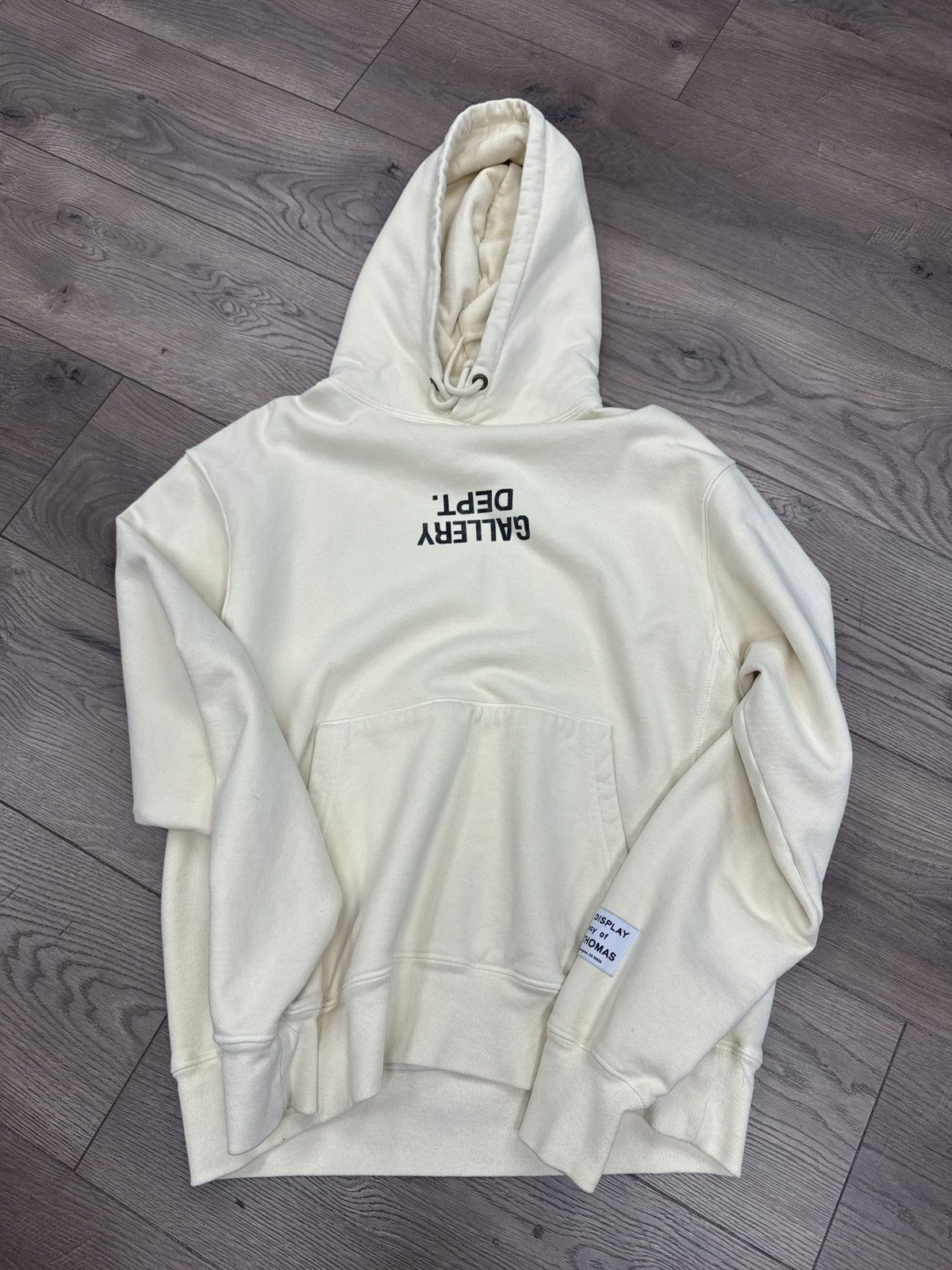 Gallery Dept. Gallery dept cream logo hooded sweatshirt small Size US S / EU 44-46 / 1 - 1 Thumbnail