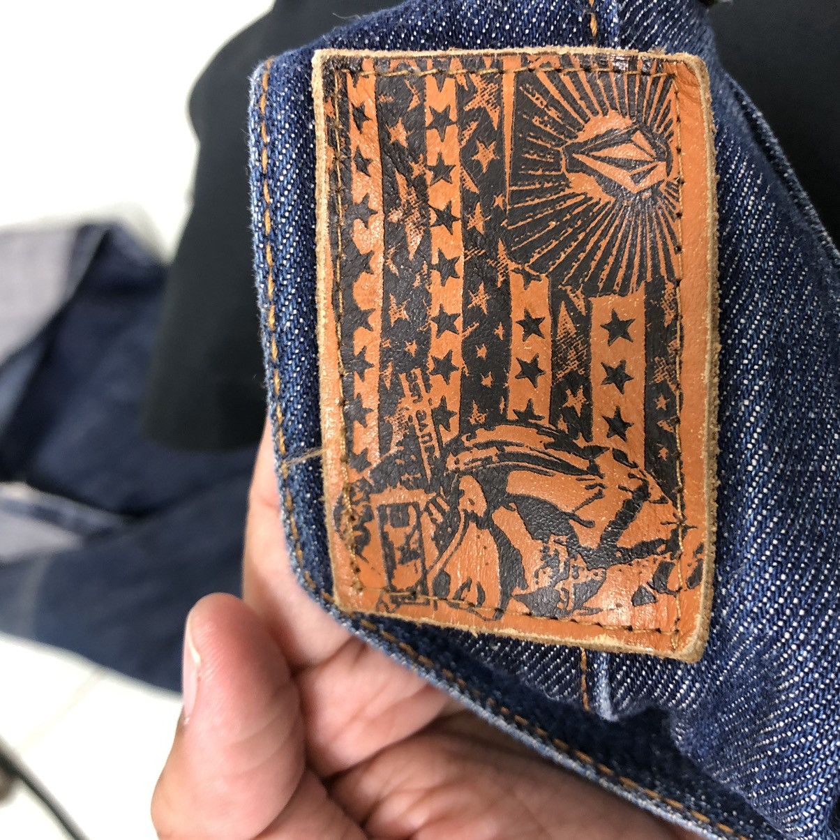 Japanese Brand 🔥90s Vintage Distressed Denim Jeans Black Bart Volcom Japan Size US 34 / EU 50 - 17 Thumbnail