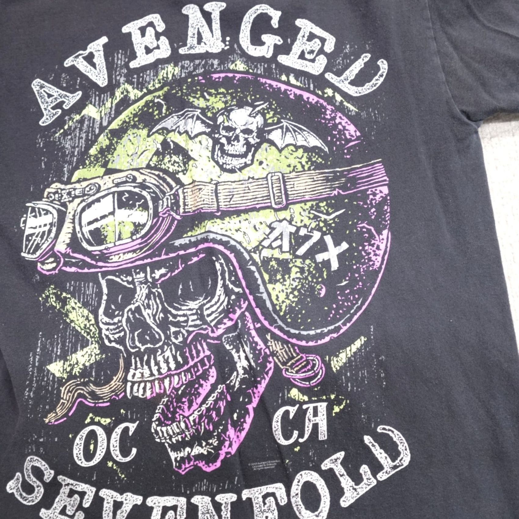 Vintage Avenged Sevenfold Shirt M Black Band T-Shirt Short Sleeve Crew Neck Cotton Jersey 2012 OC CA Men Size US M / EU 48-50 / 2 - 2 Thumbnail
