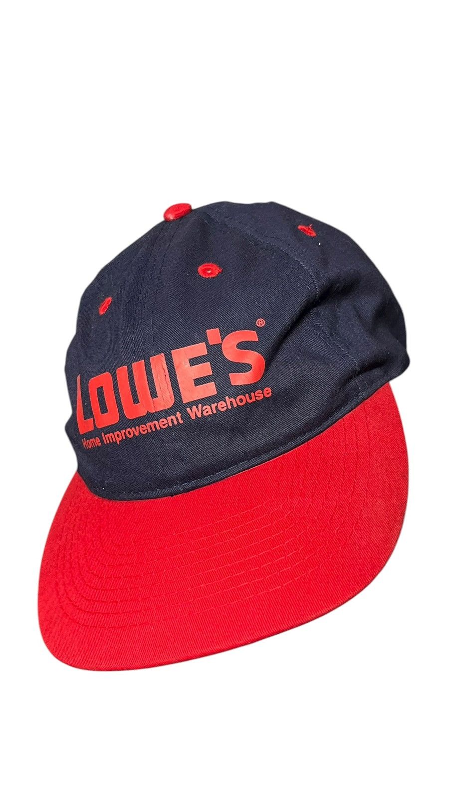 Other Vintage 1980s Lowe's Red and Blue Baseball Cap Size ONE SIZE - 1 Thumbnail