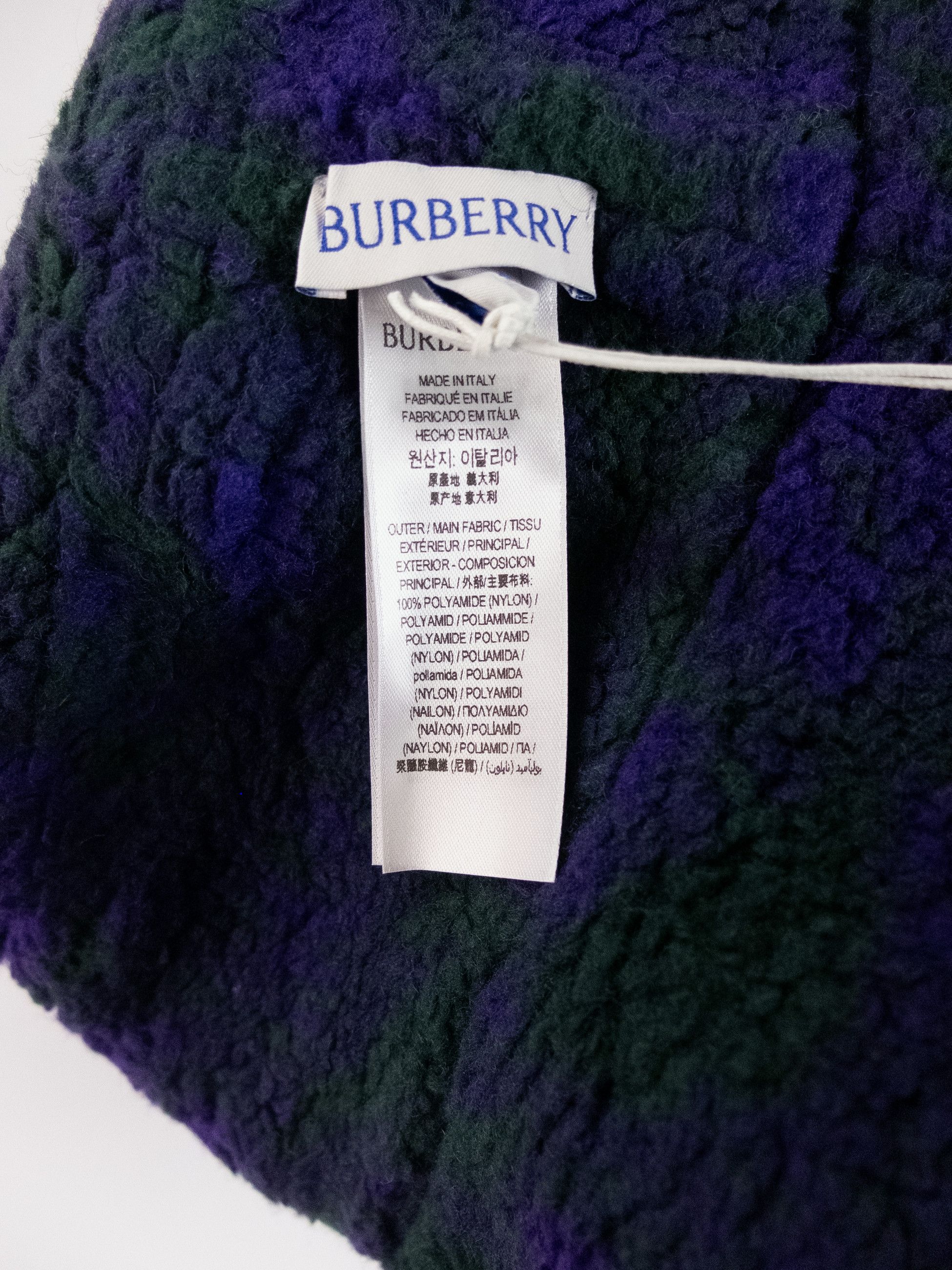Burberry BURBERRY green purple nylon rose reversible bucket hat Size ONE SIZE - 9 Thumbnail