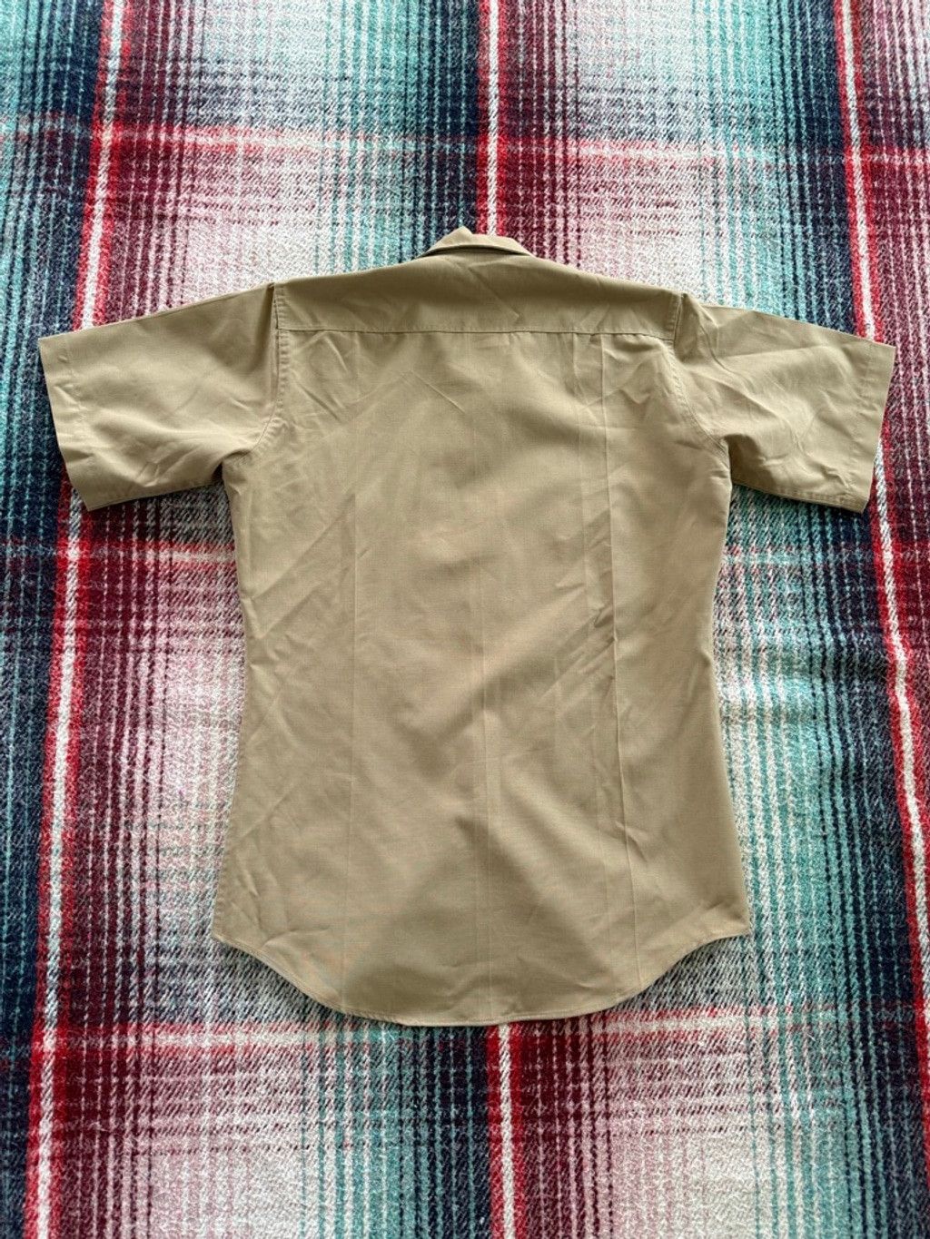 Vintage Vintage 70s USMC Tan CPO Military Short Sleeve Officer’s Shi Size US M / EU 48-50 / 2 - 3 Thumbnail
