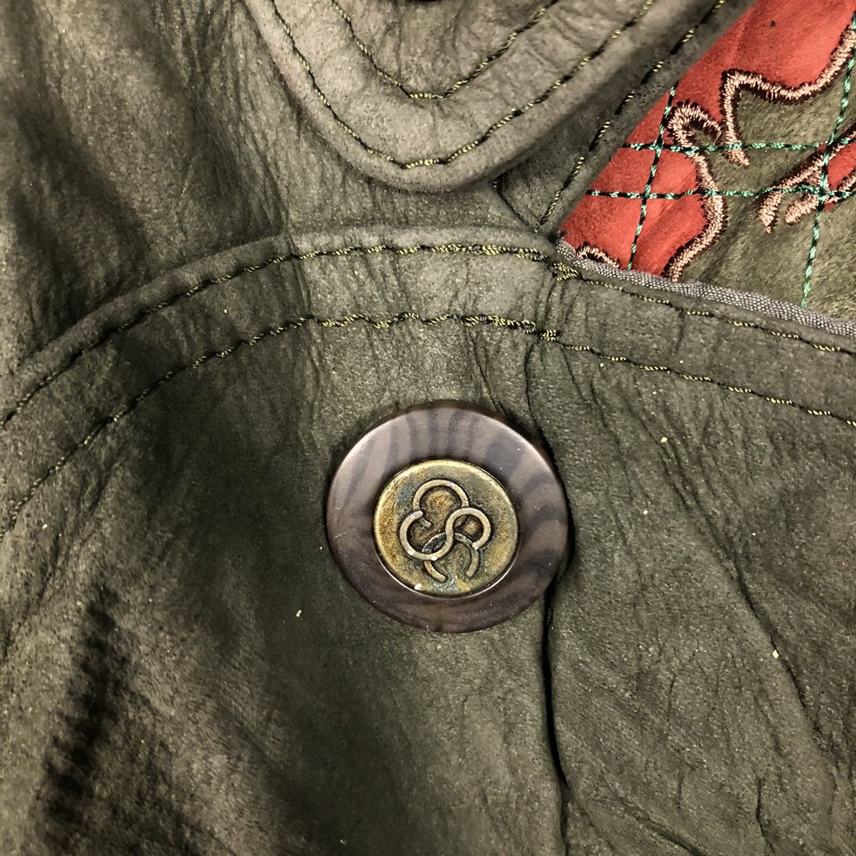 Japanese Brand 📌Vintage Work Leather Jacket Unbranded Issey Miyake Size US M / EU 48-50 / 2 - 17 Thumbnail