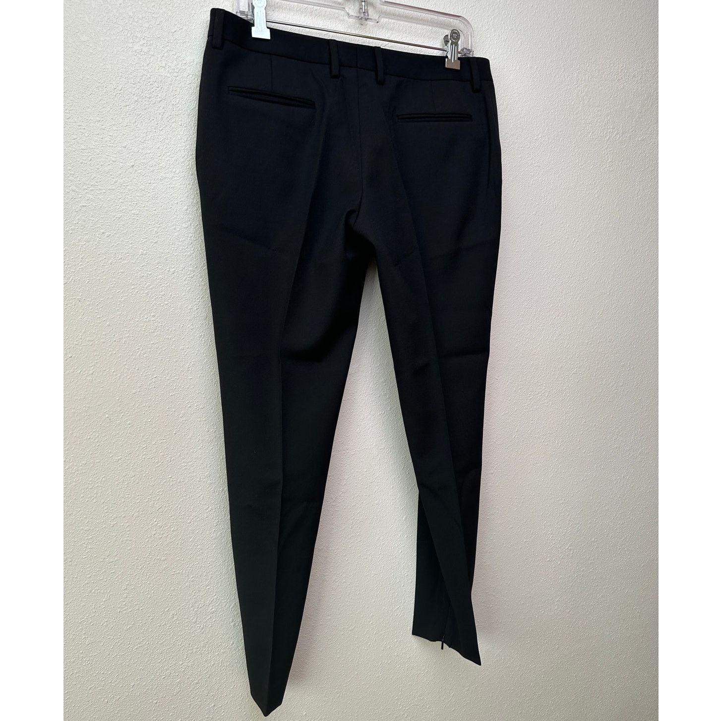 Yves Saint Laurent Saint Laurent Black Tuxedo Pants Satin Stripe Zip Hem US 6 Size 28" / US 6 / IT 42 - 5 Thumbnail