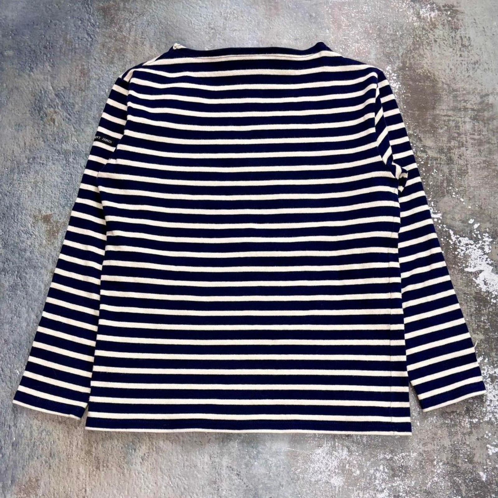 Saint James Vintage Saint James Boat Neck Navy & White Striped Shirt XS Size XS / US 0-2 / IT 36-38 - 2 Thumbnail