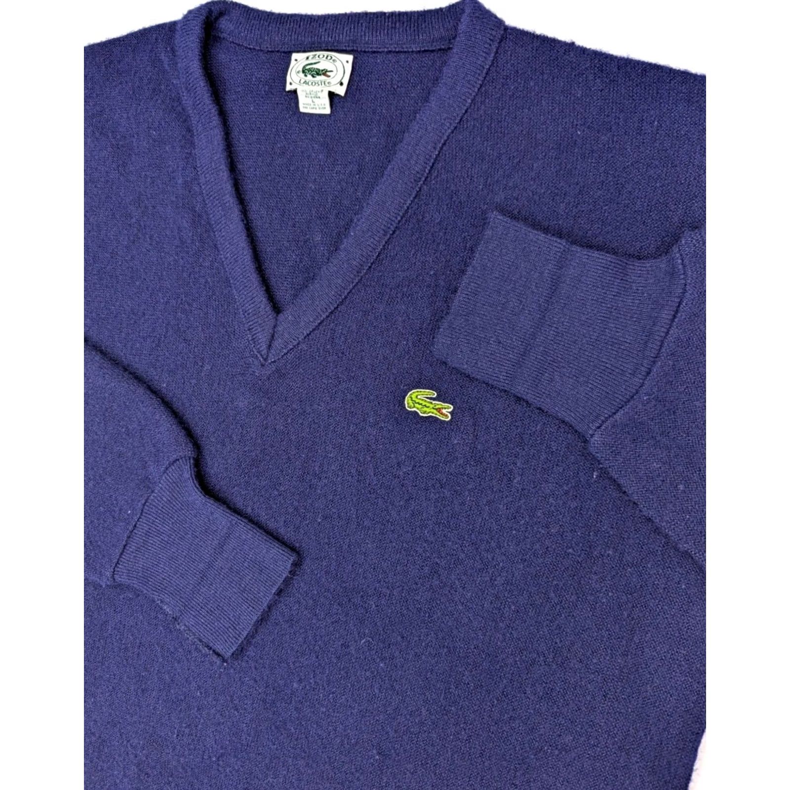 Lacoste VINTAGE Lacoste Pullover Sweater Shirt? (Note: Original title must be reorganized per rules; this line is not the final output.) Size US L / EU 52-54 / 3 - 2 Thumbnail
