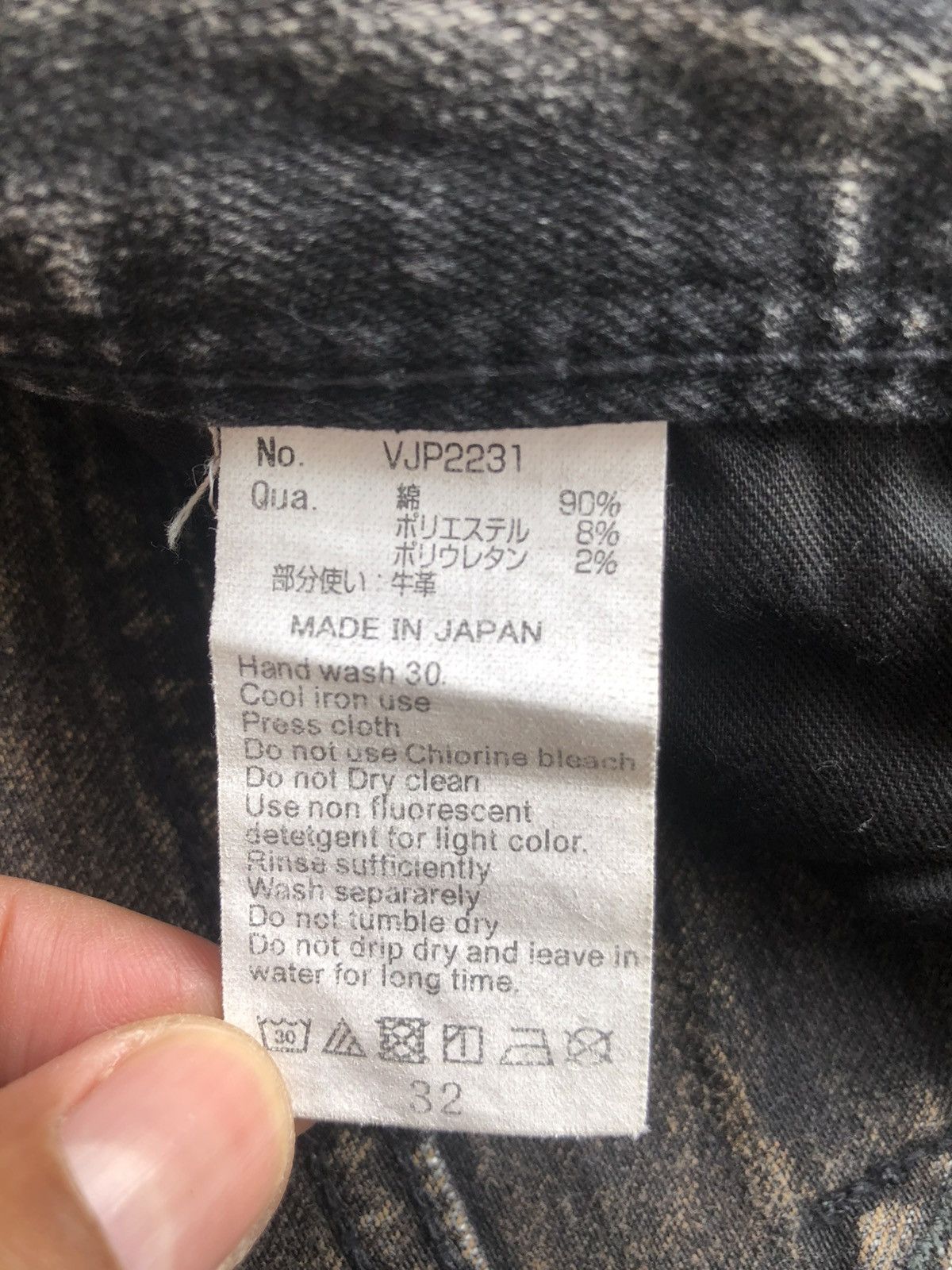 If Six Was Nine Japanese Vanquish Distressed Denim Skinny Jeans Size US 32 / EU 48 - 20 Thumbnail