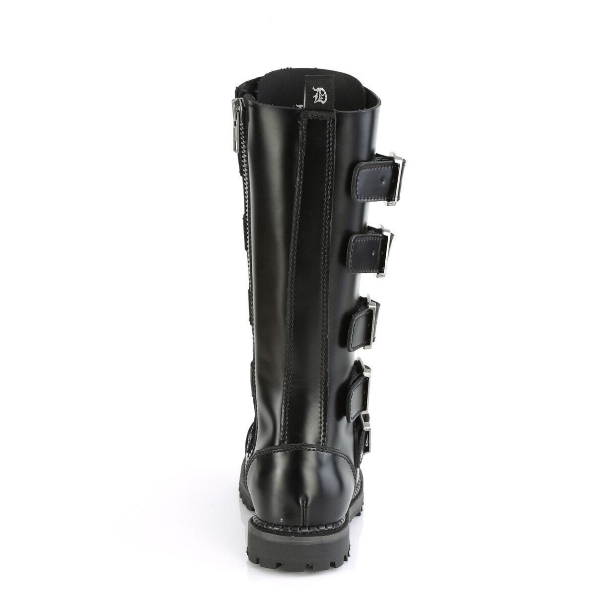 Demonia Cult DEMONIA Riot 18 Goth Combat Biker Steel Toe Knee Boots Black Size US 8 / EU 41 - 6 Thumbnail