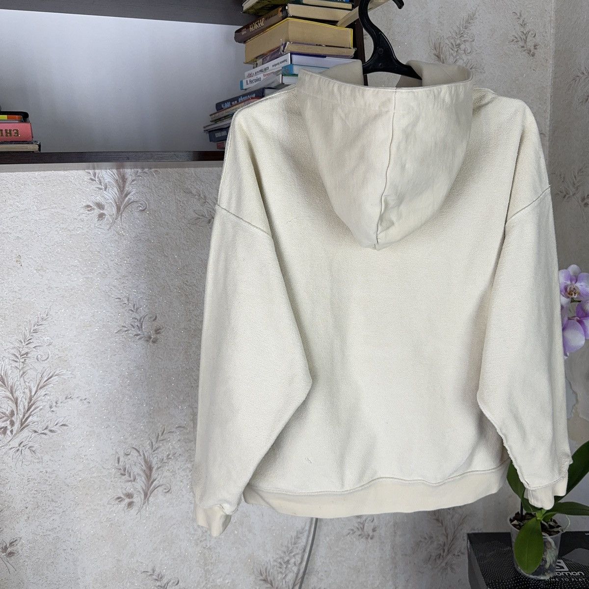 Spyder Off the Label Hoodie Reversible Boxy Fit Beige Streetwear XL Size US XL / EU 56 / 4 - 16 Thumbnail