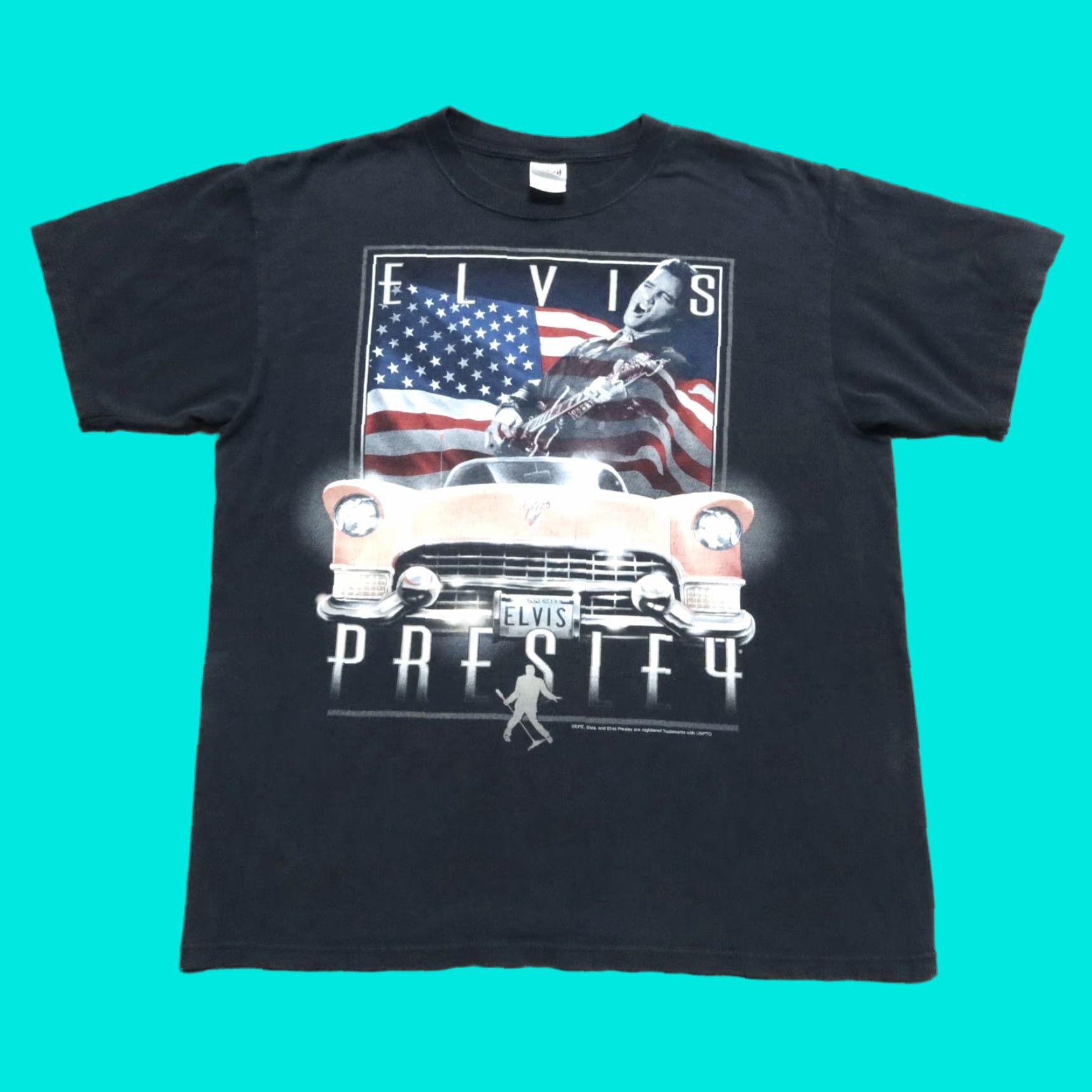 Anvil Vintage Elvis Presley Shirt L Black Cadillac Size US L / EU 52-54 / 3 - 1 Thumbnail