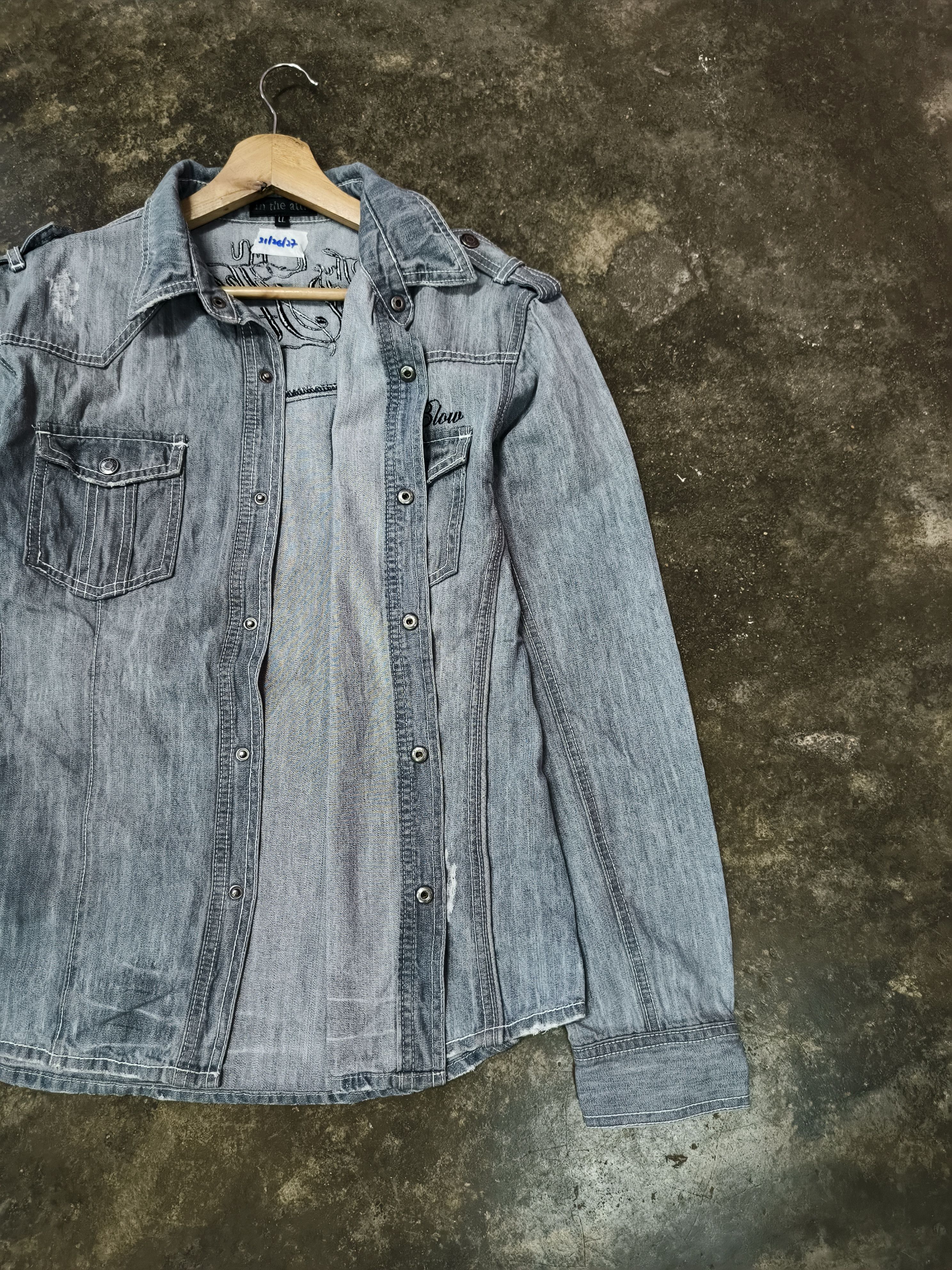 In The Attic IN THE ATTIC DENIM SHIRT BUTTON Size US M / EU 48-50 / 2 - 2 Thumbnail