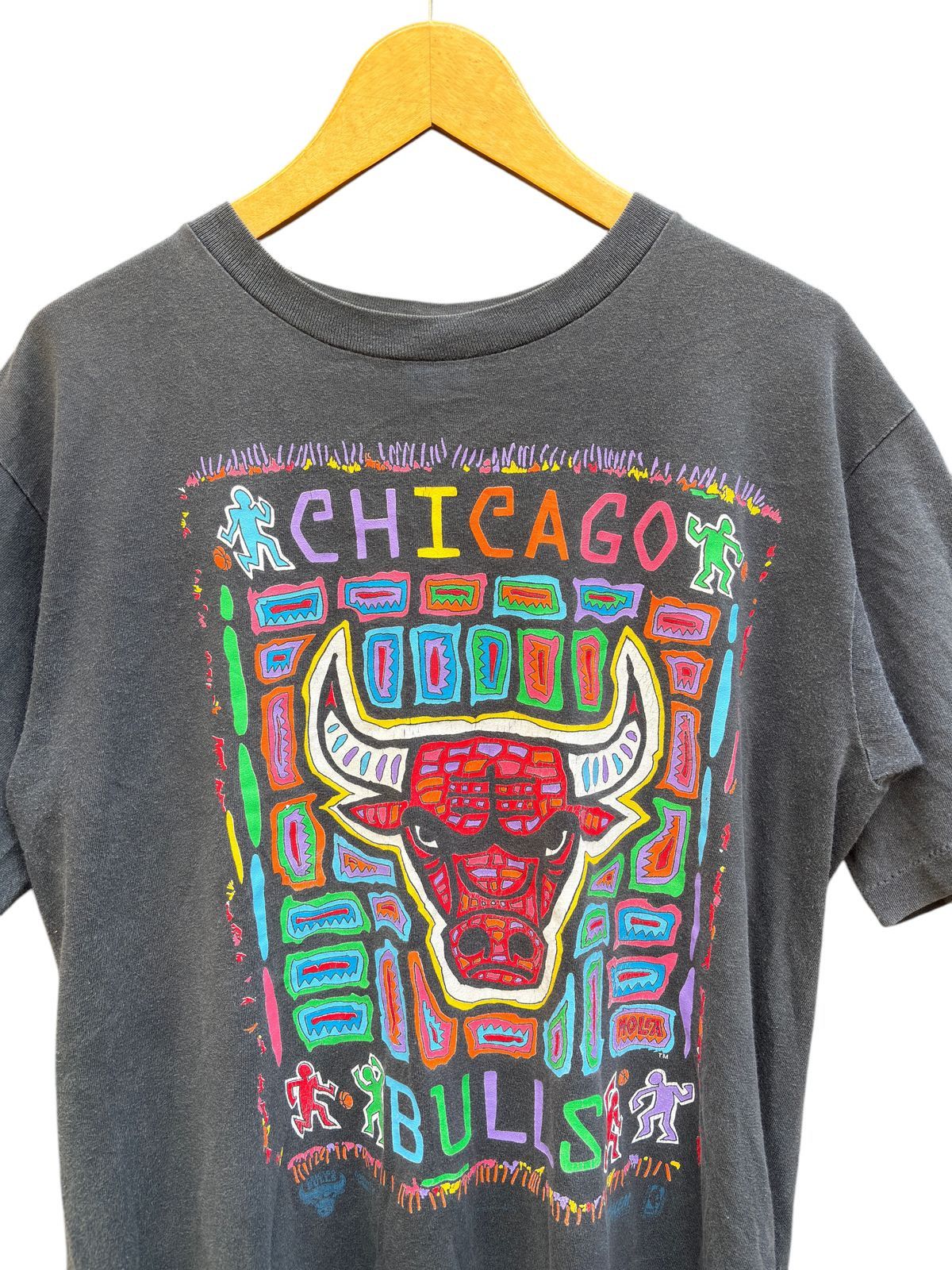 Keith Haring × NBA × Salem Sportswear Very Rare Killer 80s 90s Chicago Bulls Keith Haring Washed Size US L / EU 52-54 / 3 - 3 Thumbnail