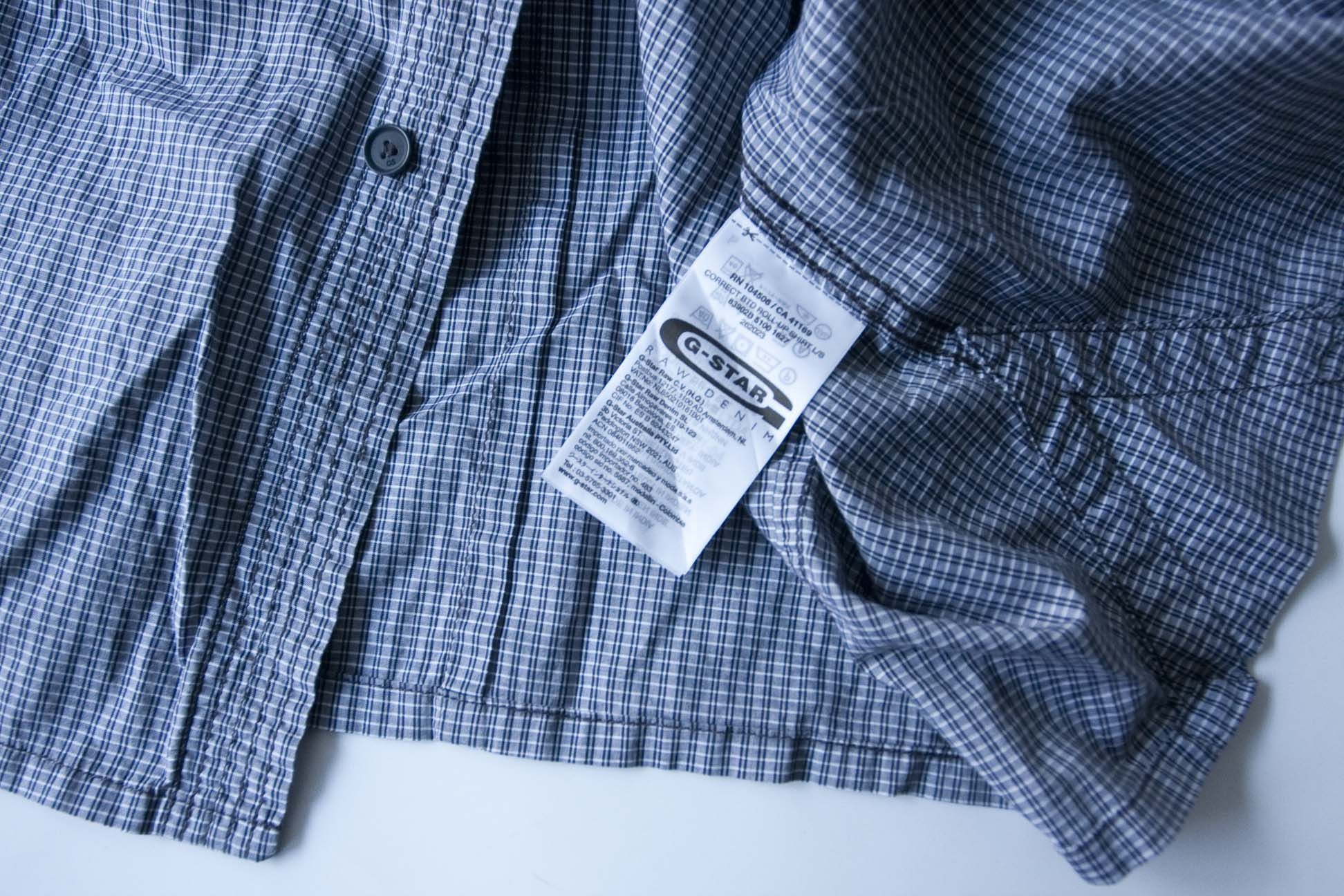 G-Star G Star Raw Correct Roll Up Shirt Size S Blue/Gray Plaid Size US S / EU 44-46 / 1 - 4 Thumbnail